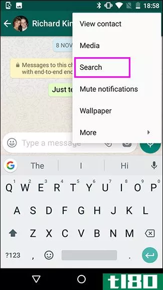 如何搜索whatsapp聊天信息
