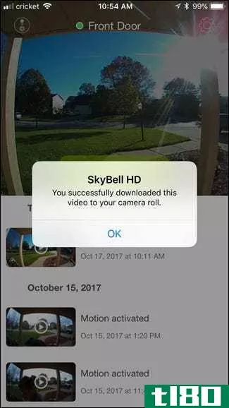 如何从skybell hd下载视频