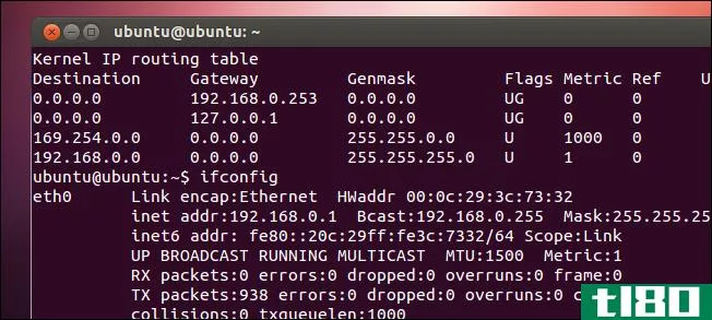 在linux中如何从命令行更改ip地址