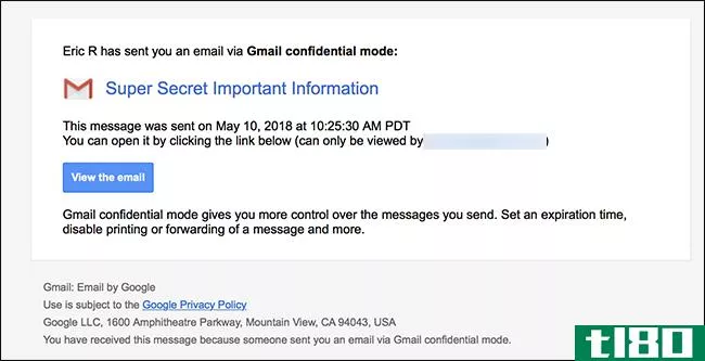 新的保密模式在gmail中的工作原理