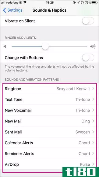 如何更改iphone上的短信和其他通知声音
