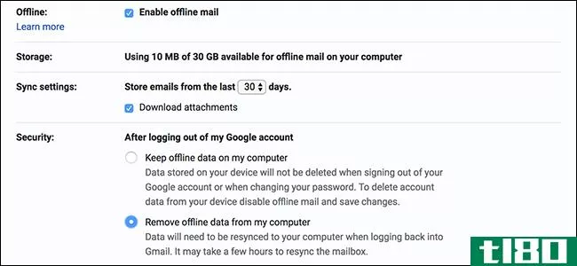 如何在新的gmail中启用离线支持
