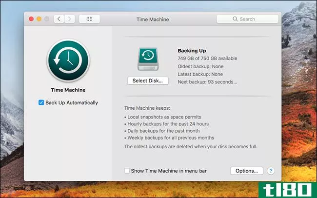 如何使用time machine备份mac和还原文件