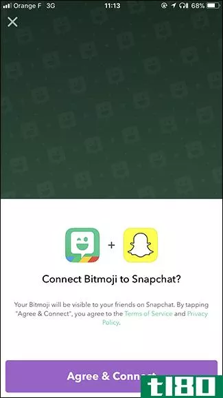 如何配置bitmoji和snapchat