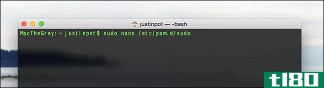 如何在macos上使用touch id运行sudo命令