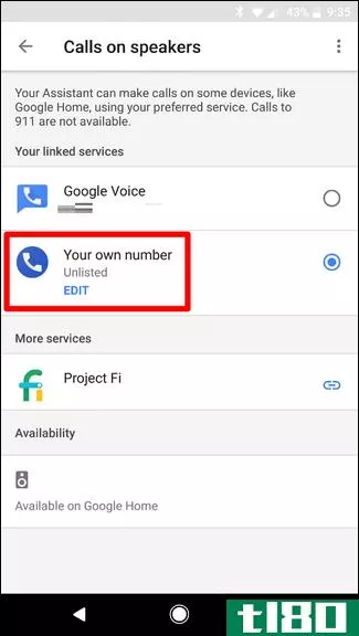 如何在谷歌主页上打电话