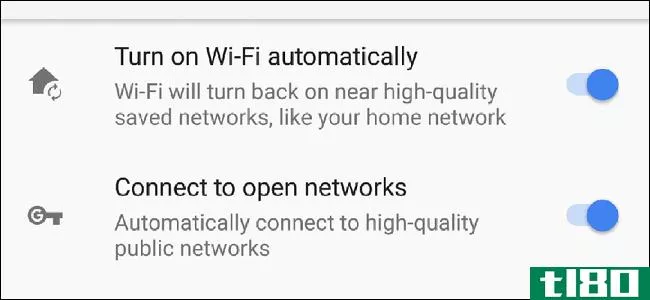 在android oreo中，当您靠近可信网络时，如何自动启用wi-fi