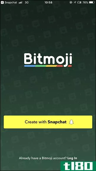 如何配置bitmoji和snapchat