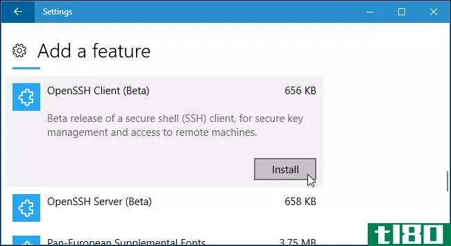 如何启用和使用windows10新的内置ssh命令