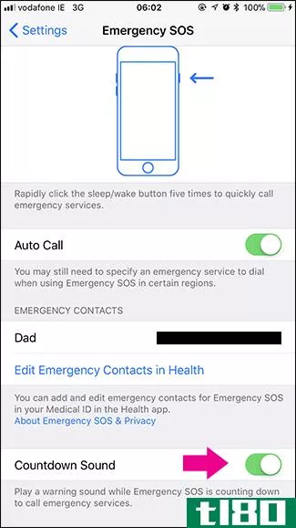 如何在iphone上启用紧急sos服务