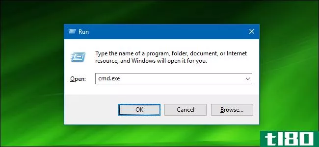 在Windows7、8或10中，以管理员身份从“运行”框中运行命令