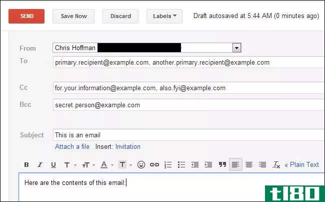 发送电子邮件时，抄送和密件抄送有什么区别？