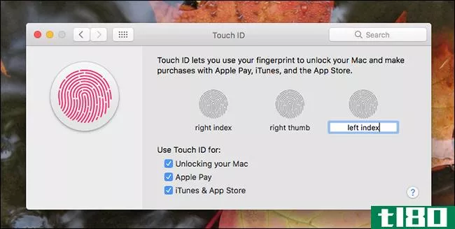 如何向mac添加更多touch id手指