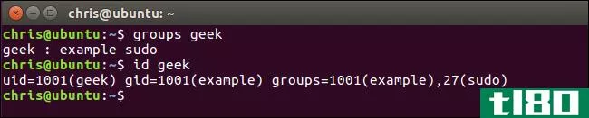 在linux上将用户添加到组（或第二个组）
