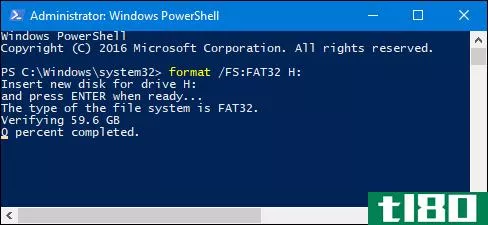 如何在windows上使用fat32格式化大于32gb的u**驱动器