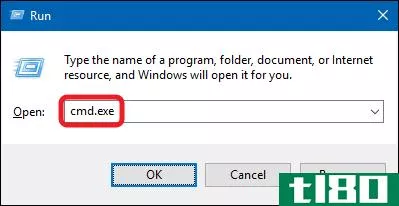 在Windows7、8或10中，以管理员身份从“运行”框中运行命令