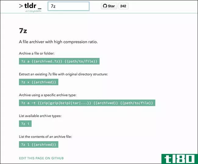 tldr将手册页转换为简明、通俗的英语解释
