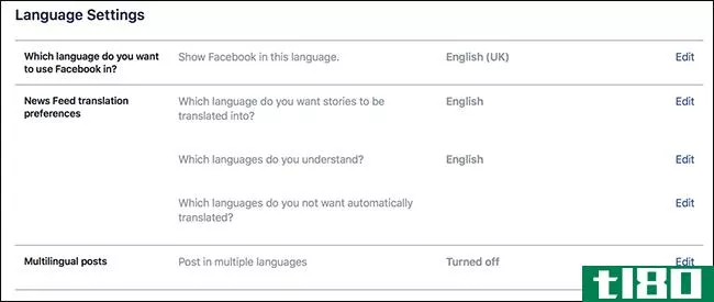 如何以多种语言发布到facebook