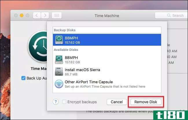 如何加密mac的time machine备份