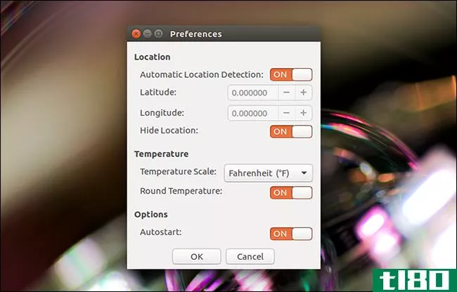 如何在ubuntu的顶部面板中添加天气信息