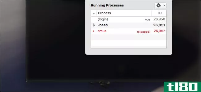 如何使用mac终端的隐藏任务管理器查看后台进程