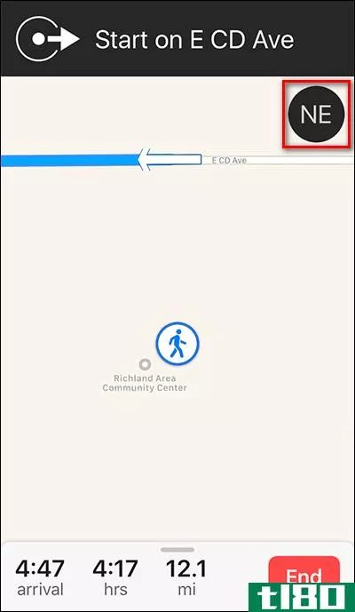 如何在apple maps中启用指南针