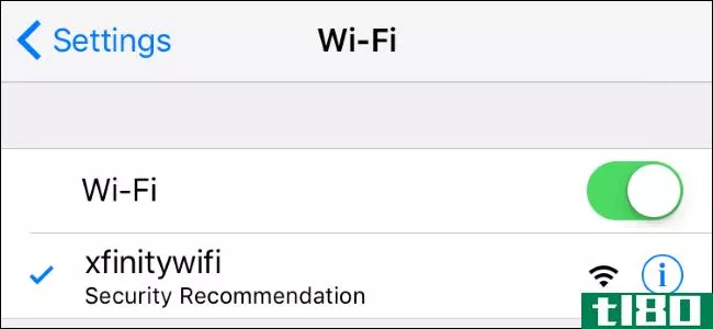 为什么我的iphone会显示wi-fi网络的“安全建议”？