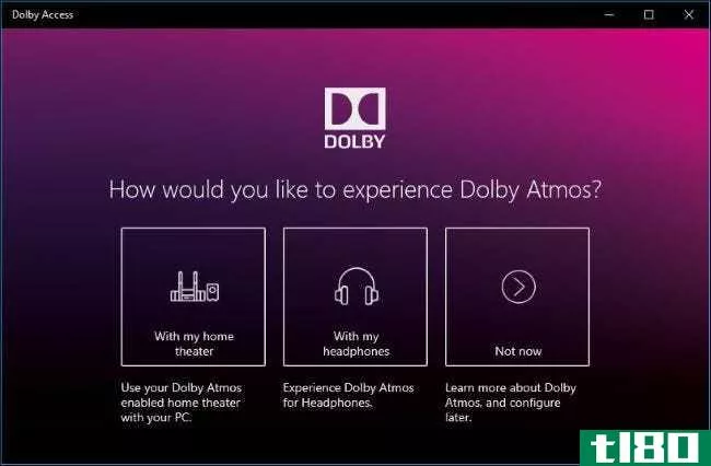 如何在windows 10上使用dolby atmos环绕声