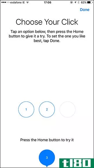 如何让你的iphone7的主页按钮点击“感觉”不同