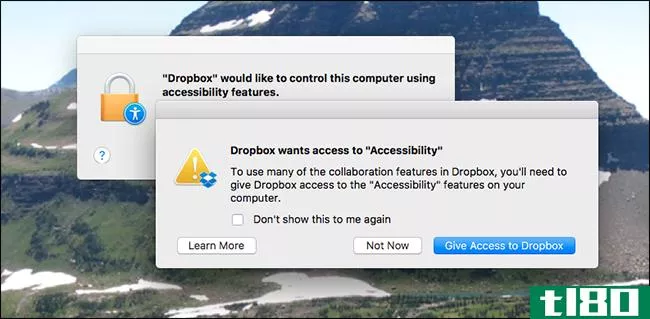为什么有些mac应用程序需要“使用辅助功能控制这台计算机？”？”