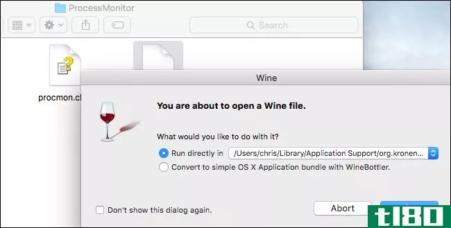 如何在带wine的mac上运行windows程序
