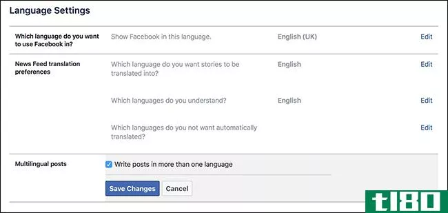 如何以多种语言发布到facebook