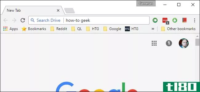 如何直接从chrome地址栏搜索google drive