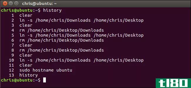 如何在linux或macos终端中使用bash历史记录