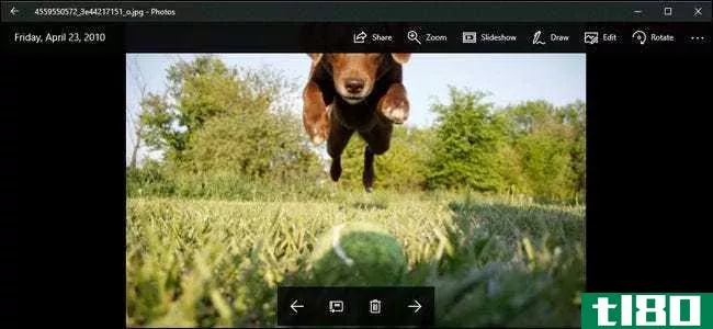 如何使用Windows10内置的照片应用程序