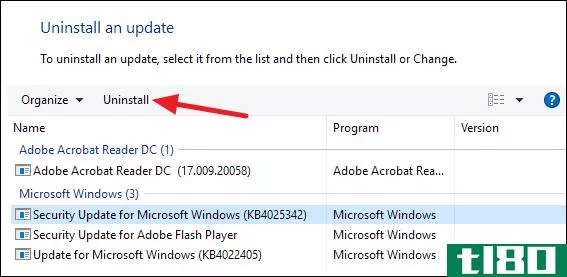 如何在Windows10上回滚生成和卸载更新