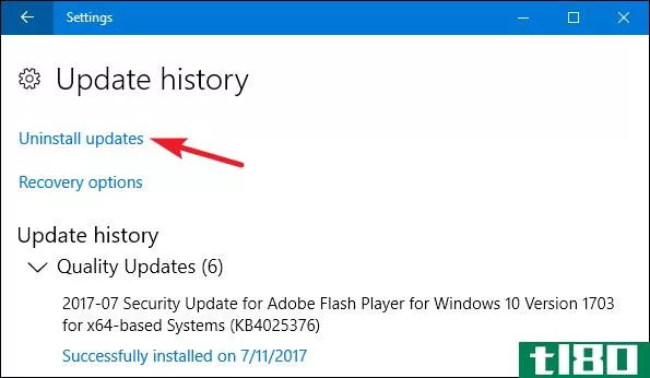 如何在Windows10上回滚生成和卸载更新