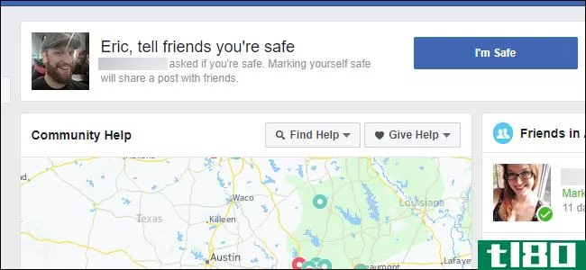如何在紧急情况下在facebook上标记自己“安全”