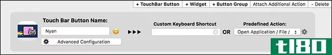 如何将自定义按钮添加到macbook pro触摸栏