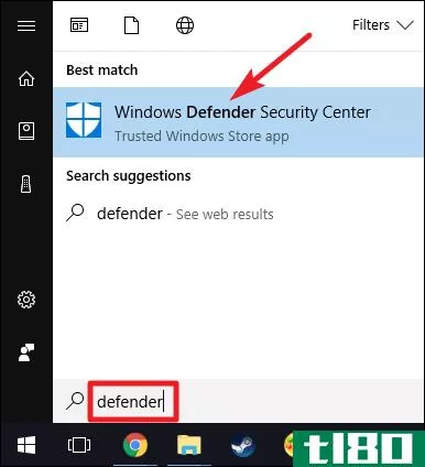 如何在windows 10上使用内置的windows defender防病毒软件