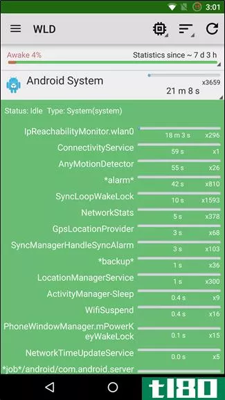 通过wakelock detector找出哪些应用让你的android保持清醒
