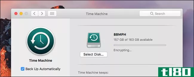 如何加密mac的time machine备份