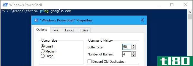如何在windows powershell中使用命令历史记录
