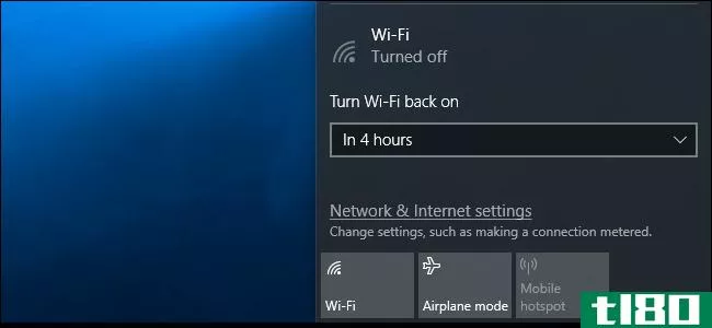 如何在windows 10中自动重新打开wi-fi