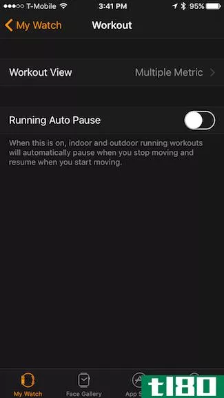 如何在apple watch上自动暂停跑步训练
