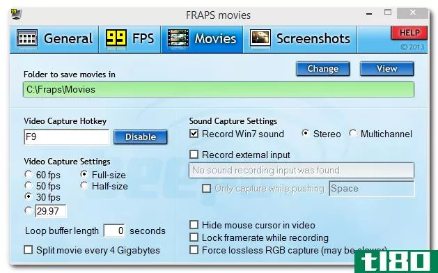 如何使用fraps检查fps和游戏性能