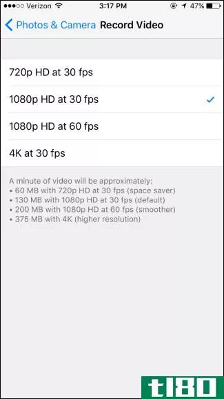 如何在iphone上录制4k视频