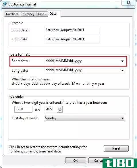 如何在Windows7任务栏中自定义日期格式