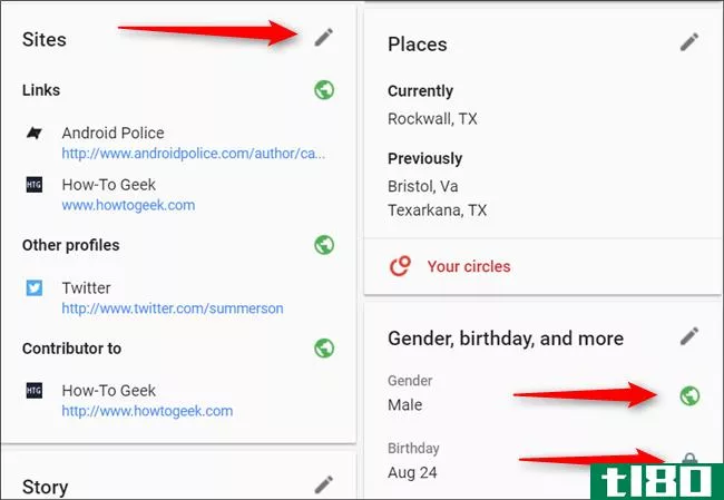 如何控制其他人可以看到你的谷歌个人资料