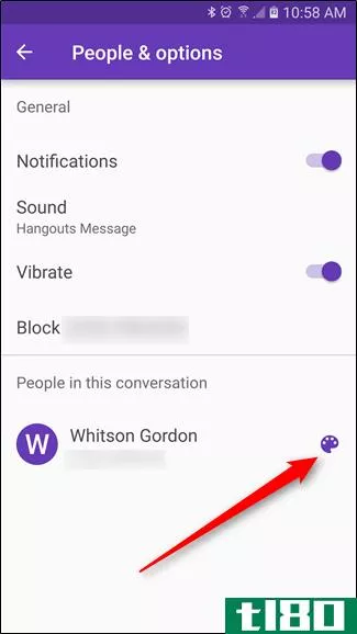 如何在android的messenger应用程序中更改对话的颜色